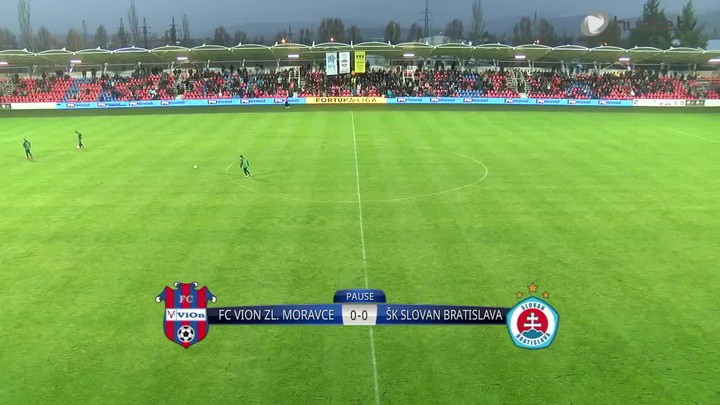 FC ViOn Zlaté Moravce prehral s ŠK Slovan Bratislava 0:1